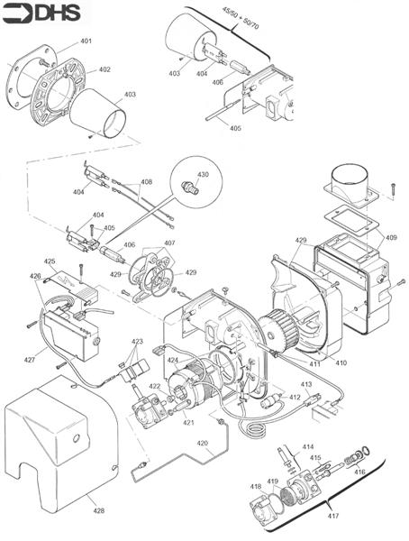 BURNER ASSY - RIELO RDB1 & 2 logo