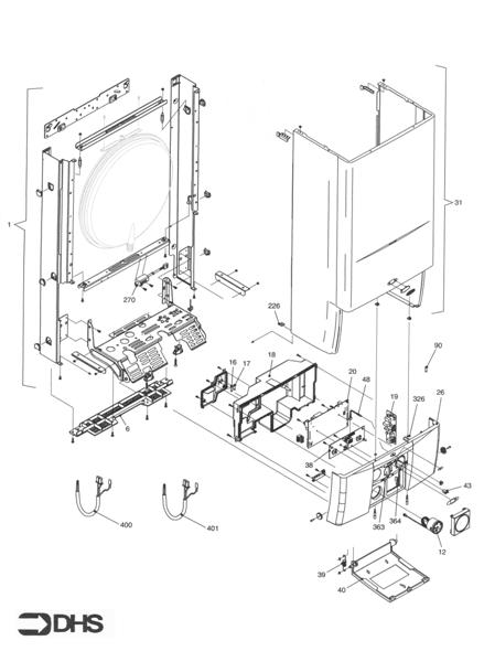 FRAME, FRONT PANEL, CASE logo