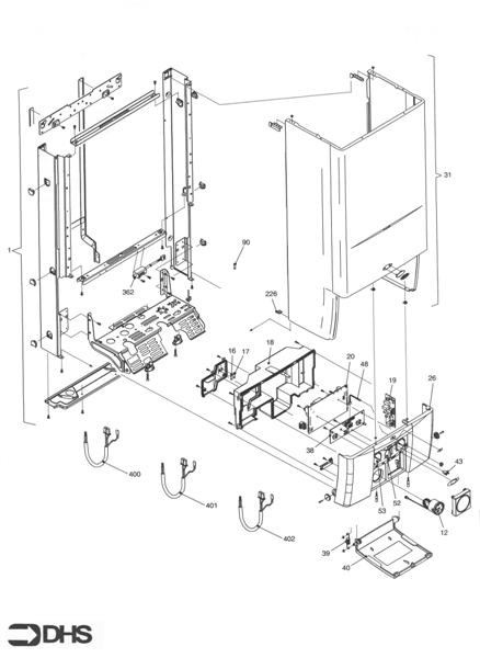 FRAME, FRONT PANEL, CASE logo